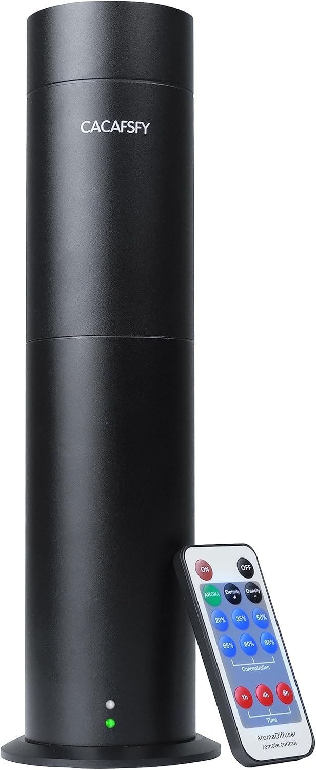 Diffuser- Waterless Diffuser Machine-Diffusers for Home-Essential Oil Diffusers-Studio Scent Diffuser-Waterless-Large Room-Cold Air-Office Fragrance-Remote Control (Black)